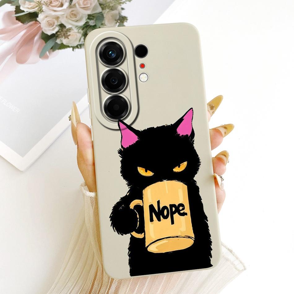 For Tecno Camon 50 4G 2026 Cute Cat Flower Cartoon Phone Case For Tecno Camon50 4G Shockproof Soft Silicone Covers Bumpers