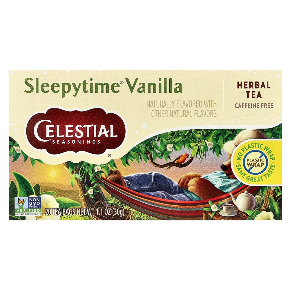 Celestial Seasonings Sleepytime Vanilla Herbal Tea, Caffeine-Free, 20 Tea Bags, 1.0 oz (29 g)
