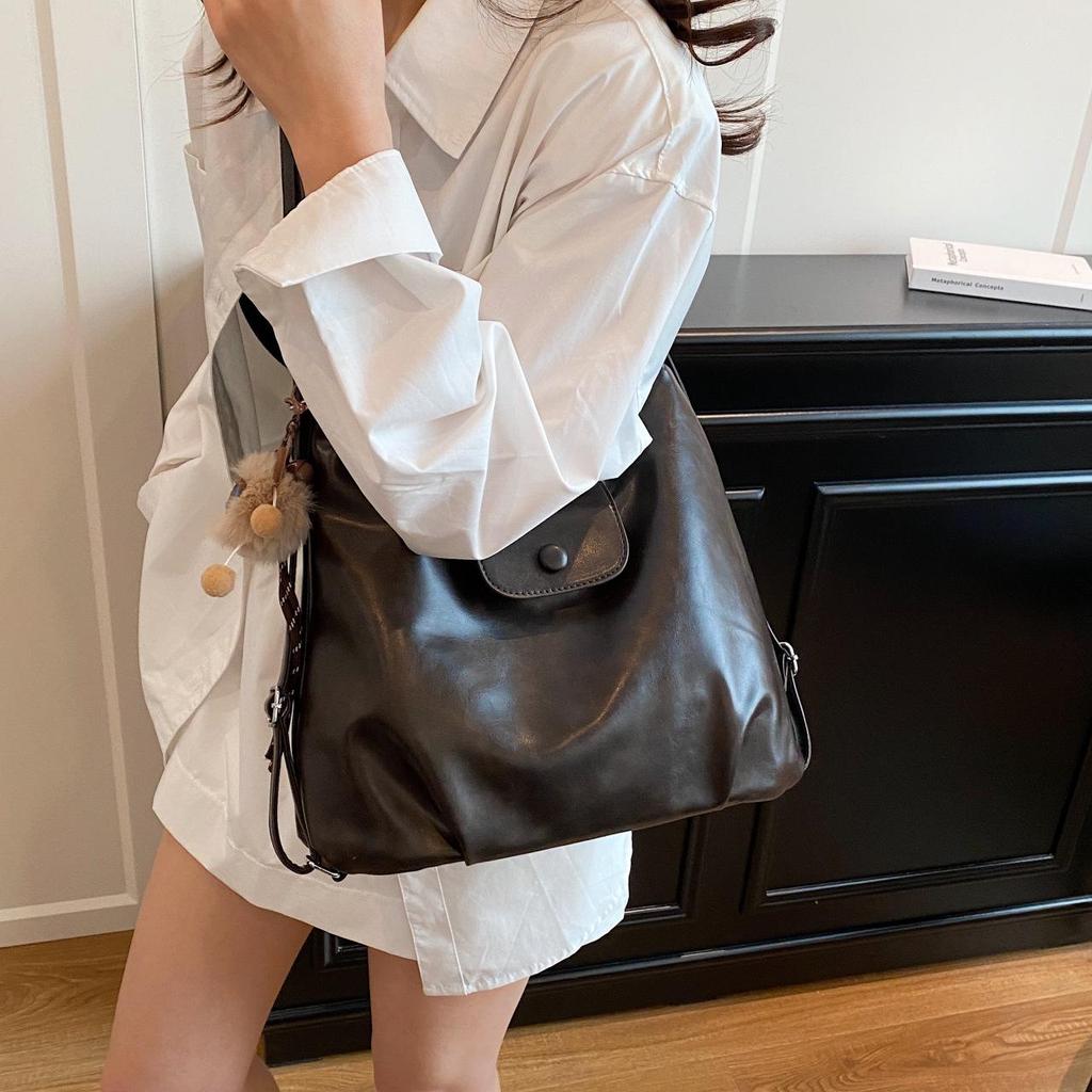 Korean Style Vintage Multi-Purpose Backpack & Tote with Coin Purse - 2025 Trendsetting Large-Capacity Commuter Bag