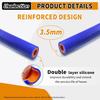 3/8"X5FT(ID:10MM) Silicone Heater Hose Blue and Red Coolant Radiator Vacuum Line, Reinforced High Temperature Reinforced 4MM Thick(0.16 In) (3/8"