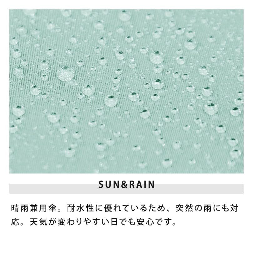 PU Outing Cat Mini Folding White [BECUSE] Umbrella/Parasol