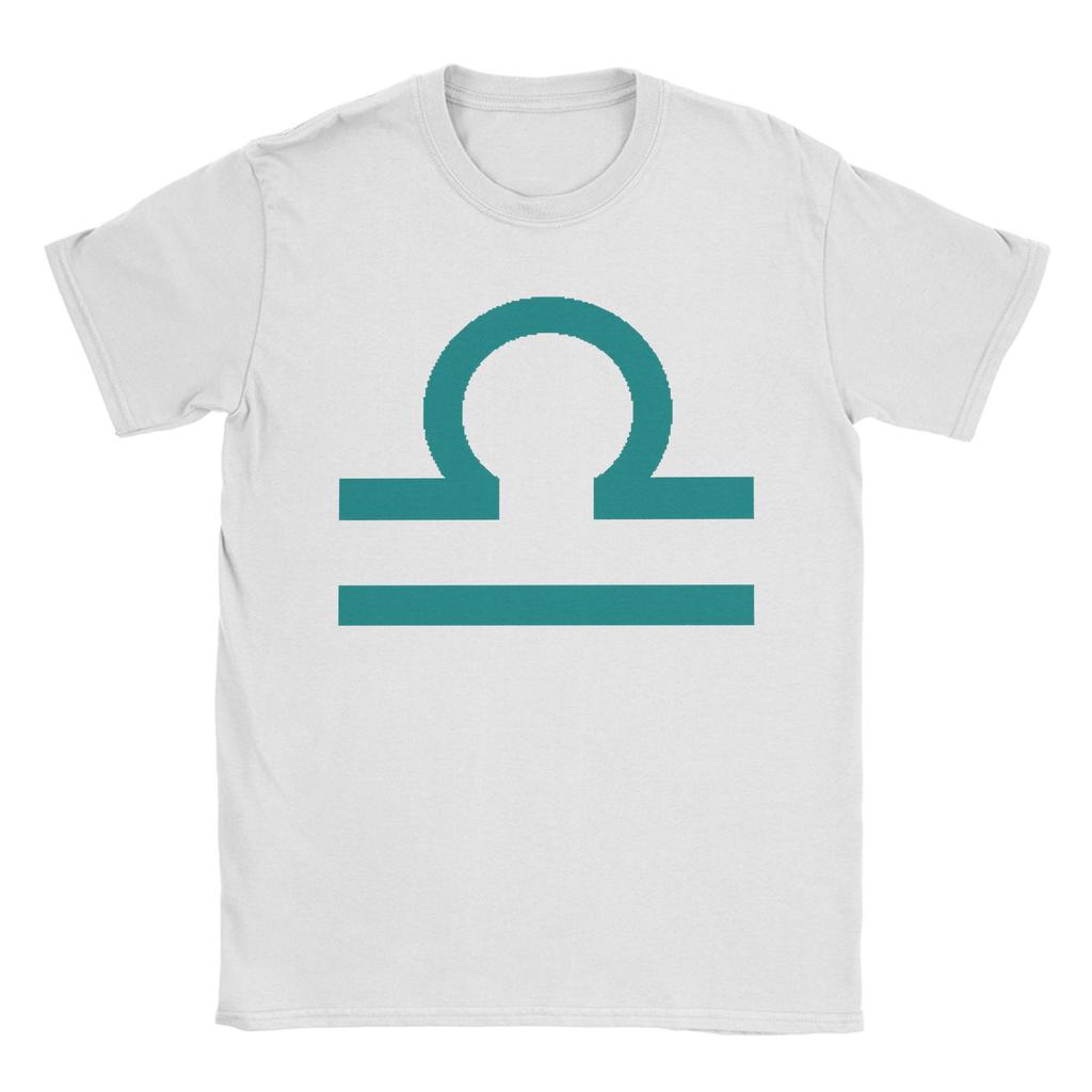 Humor libra teal sign latula terezi pyrope T-Shirt for Men Round Collar 100% Cotton T Shirts Short Sleeve Tees Clothing