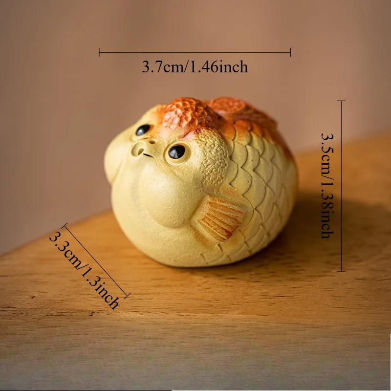 

Yixing Purple Clay Pufferfish Tea Pet High End Cute Desktop Decoration Home Decoration Tea Set Accessories Tea Playing