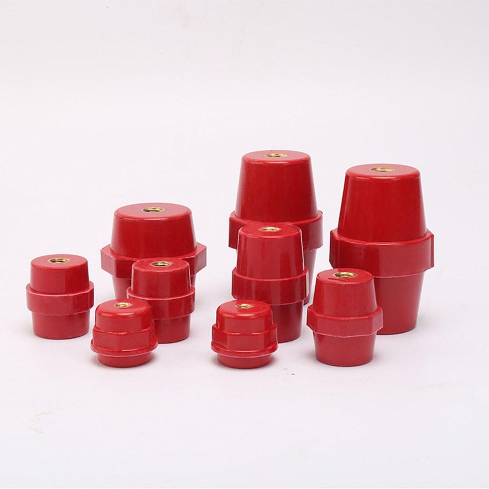 

10Pcs Red Insulators SM30 M6 BMC Busbars for Safe Electrical Connections