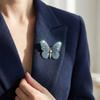 Vintage Crystal Butterfly Brooches For Women Unisex Insect Pins Casual Party Accessories New Gifts Friends