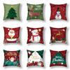 Home Christmas Kissenbezug Kissenbezug Sofadekorationen Frohes Neues Jahr funda de almohada