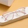 Stylish Metal Cat-eye Glasses, Unique European and American Style Anti-blue Light Glasses, Photochromic Glasses for Women.