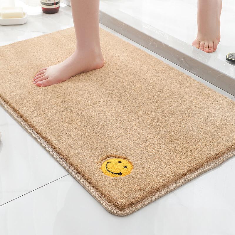 Thickened Floor Mat Bubble Velvet Home Carpet Bedroom Kitchen Mat Bathroom Water Absorption Non-Slip Foot Mat Toilet Door Mat