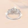 Jewelry Three GRA Certified 2CT VVs1 Moissanite S925 Sterling Silver Ring Wedding Engagement for Women