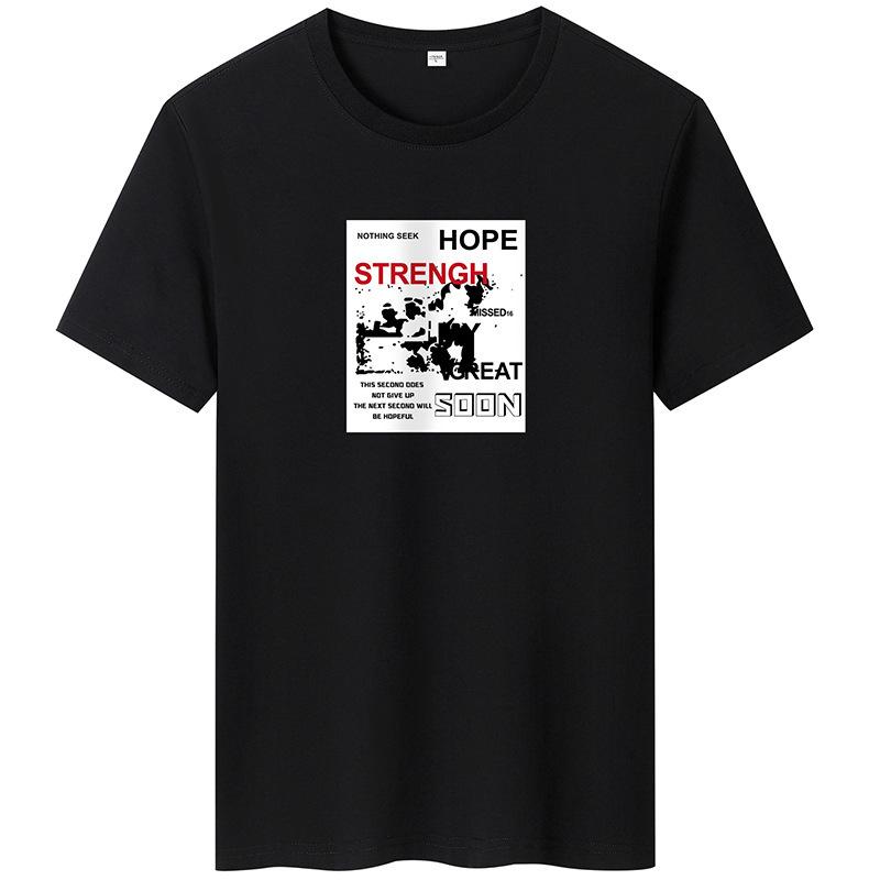 Hope Pánské tričko s krátkým rukávem a kulatým výstřihem Bavlněné tričko S-6XL