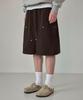 BOUNDARY Double Knee Rivet Bermuda Shorts [Brown]