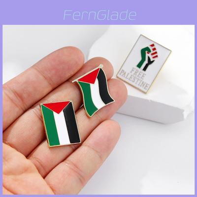 Modische Palästinensische Flagge Brosche Anstecknadel Großhandel Metallabzeichen für Bekleidungszubehör