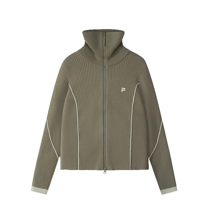 FILA FUSION Women s High-Neck Knitted Cardigan M