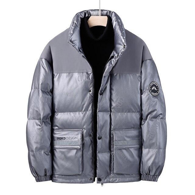 Winter Mens Casual Thick Warm White Duck Down Jacket Coats Male Fashion Windproof Clothing Down Jackets Parka Outerwear