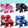 Rollschuhe Kinder PVC Doppelreihenräder Verstellbare Sicherheits-Sneaker für Kinder