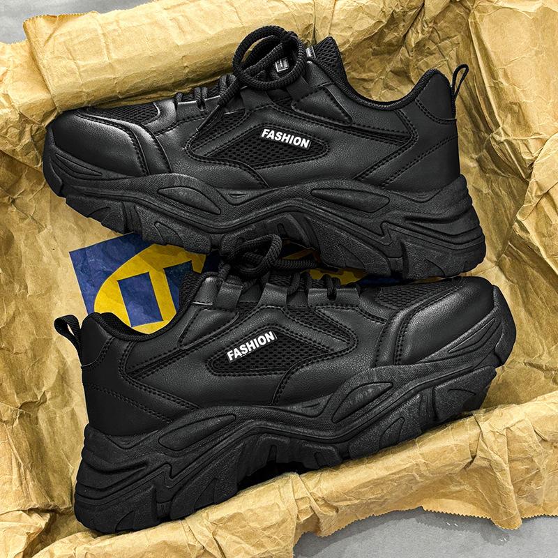 New ModelMen'S Summer Mesh Dad Shoes Platform Heightening Casual Sports Shoes Breathable Trend Versatile Men'S Shoes