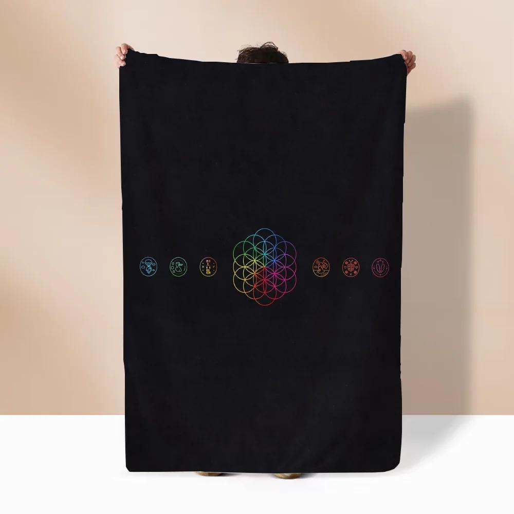 Coldplay Throws Blankets for Sofa Luxury Throw Blanket King Size Fluffy Plaid Microfiber Bedding Beach Towel Home Interior Knee