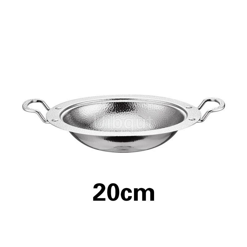 

Alcohol Single person small hot pot Lobster basin alcohol stove pot hotpot Thickened stainless steel dry pots chafing dish
