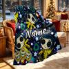 Custom Name Personalized Coraline Print Blanket, Home Decor, Bedroom, Sofa, Camping, Couch, Gifts for Birthday Christmas