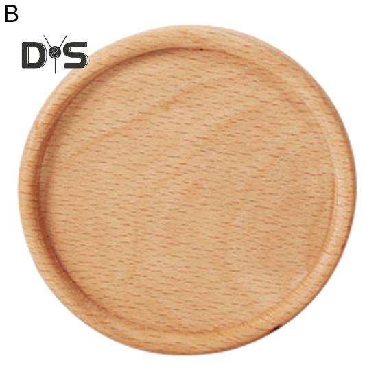 Cup Coaster Non Slip Versatile Wooden Beverage Drinking Coffee Coaster Kitchen Supply
