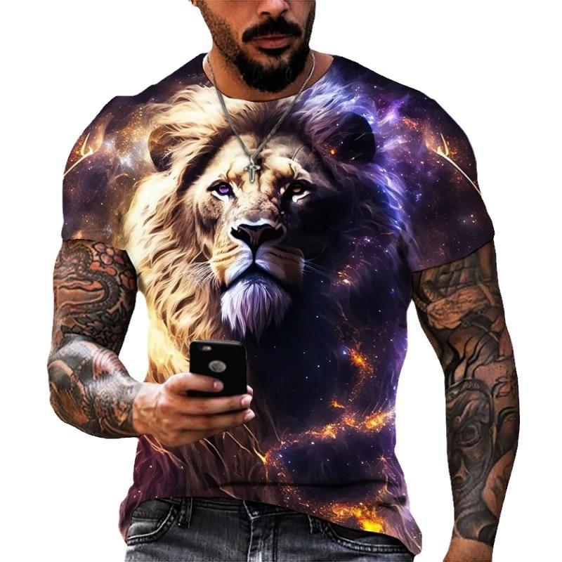 Summer Fashion Short Sleeve T-Shirt 3D Print Tee