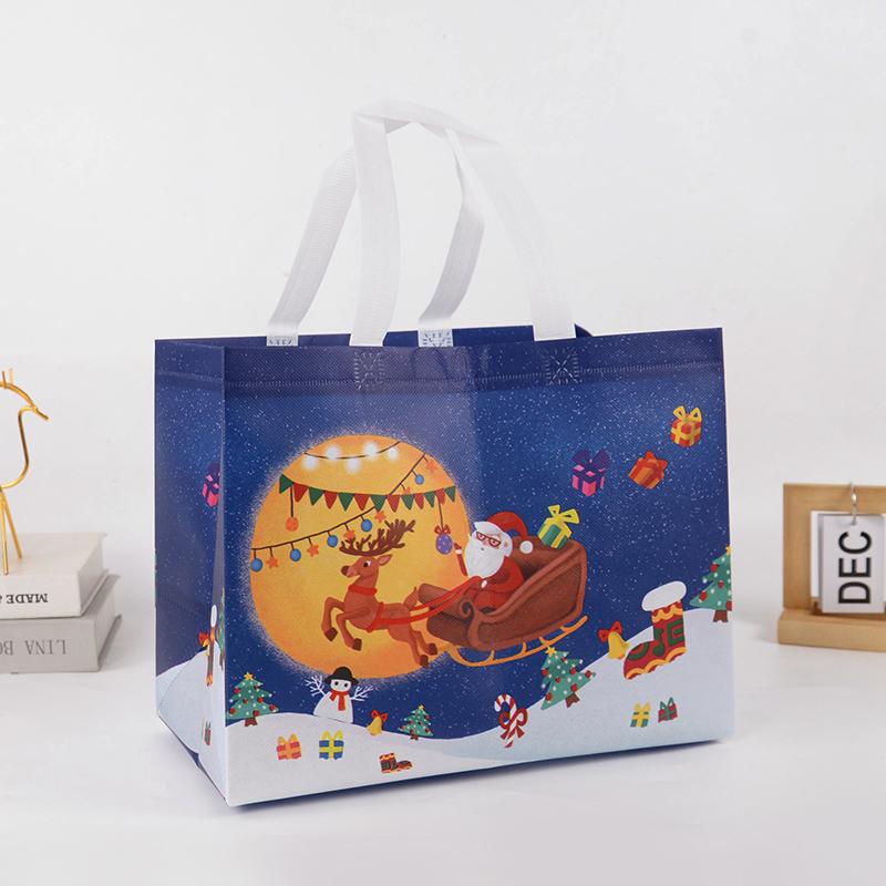 Christmas Gift Bag Santa Claus Snowman Candy Gift Packaging Bag 2025 Merry Christmas Party Home Decor Navidad Noel 2025 New Year