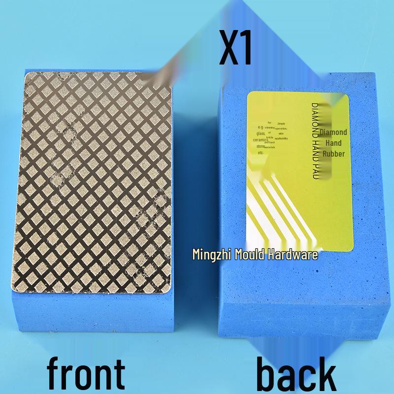 Fliesen Anfas- & Polierpad: Karborund Handschleifscheibe