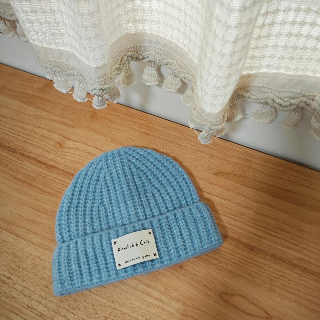 Versatile Face-showing Small Woolen Hat Korean Style Autumn and Winter Soft Girl Fashion Hat Boys and Girls Thickened Windproof Warm Knitted Hat