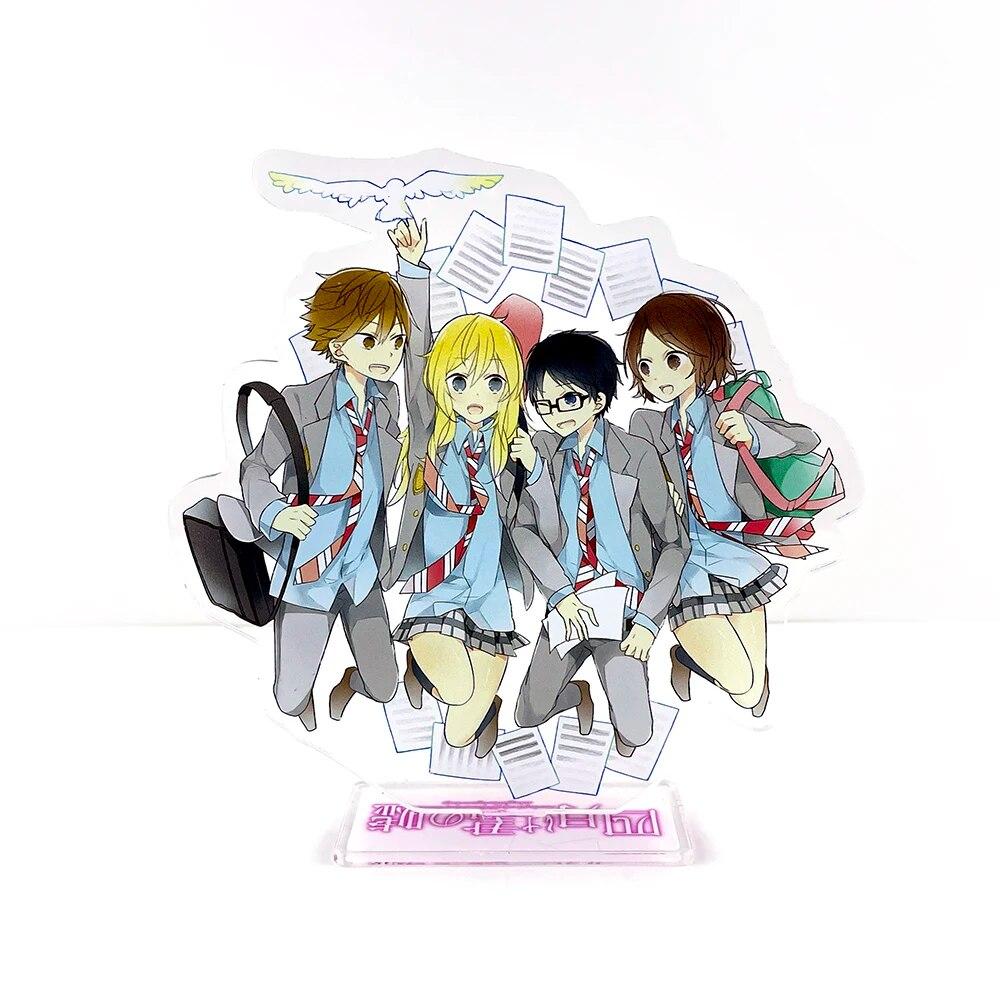 Deine Lüge im April Shigatsu wa Kimi no Uso Arima Kousei Miyazono Kaori Acrylständer Standee Spielzeugfigur