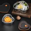 Hjerteformet matboks Bento-boks Forseglet Lekkasjesikker 304 Rustfritt Stål Matbeholdere Med Plast
