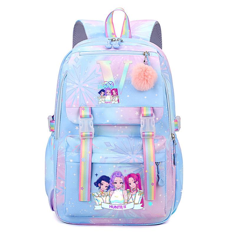 Animation Cartoon Letter Printing Student Campus High Value Fashion Backpack Light Large Capacity Backpack