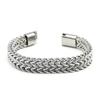 1PC Stainless Steel Braided Double Row Front and Rear Fish Scale Alloy Magnetic Buckle Bracelet with Keel Jewelry New Model