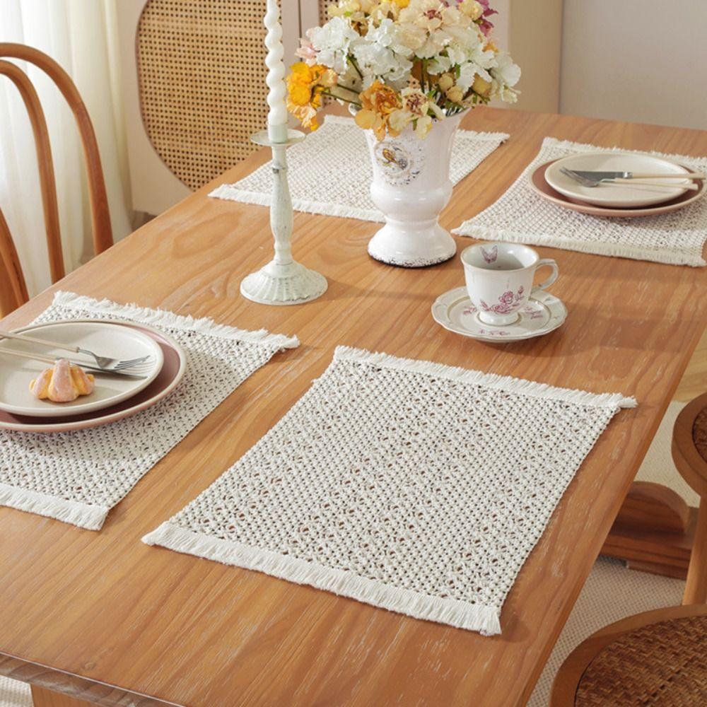 No-Slip Placemat 30x40cm Coasters New Table Mat for Party Wedding Hotel Table Decoration