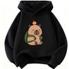 Kawaii Capybara Kids Hoodie: Cute Spring Sweatshirt for Boys & Girls
