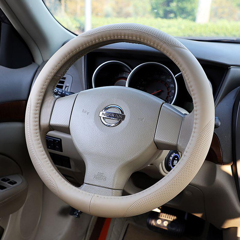 D0X Echte Lederlenkradabdeckung für Nissan Sylphy, Murano, Old Teana, Qashqai, Sunny, Livina, Tiida.
