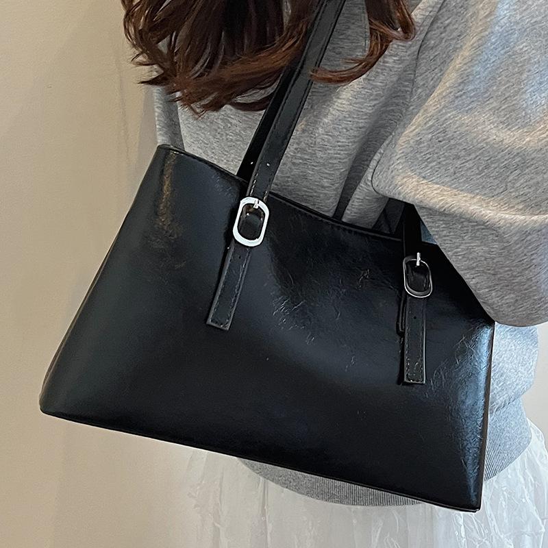 Commuter bag women's work fashion summer new shoulder bag women's double-layer large-capacity tote bag women