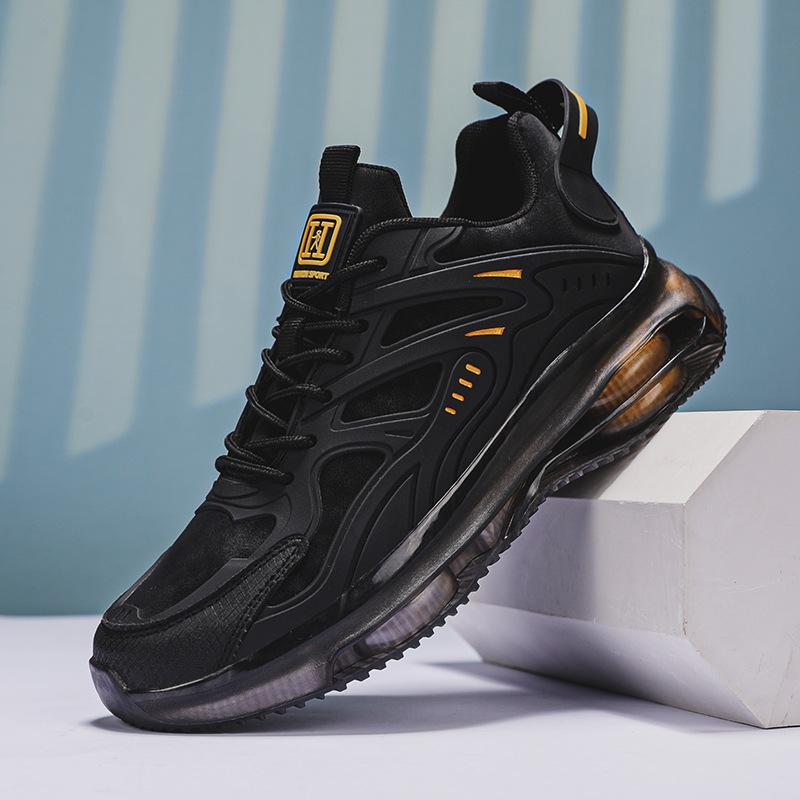 Men's shoes 2025 spring new casual sports shoes shock absorption air cushion heightening running shoes Darth Vader Daddy trendy shoes