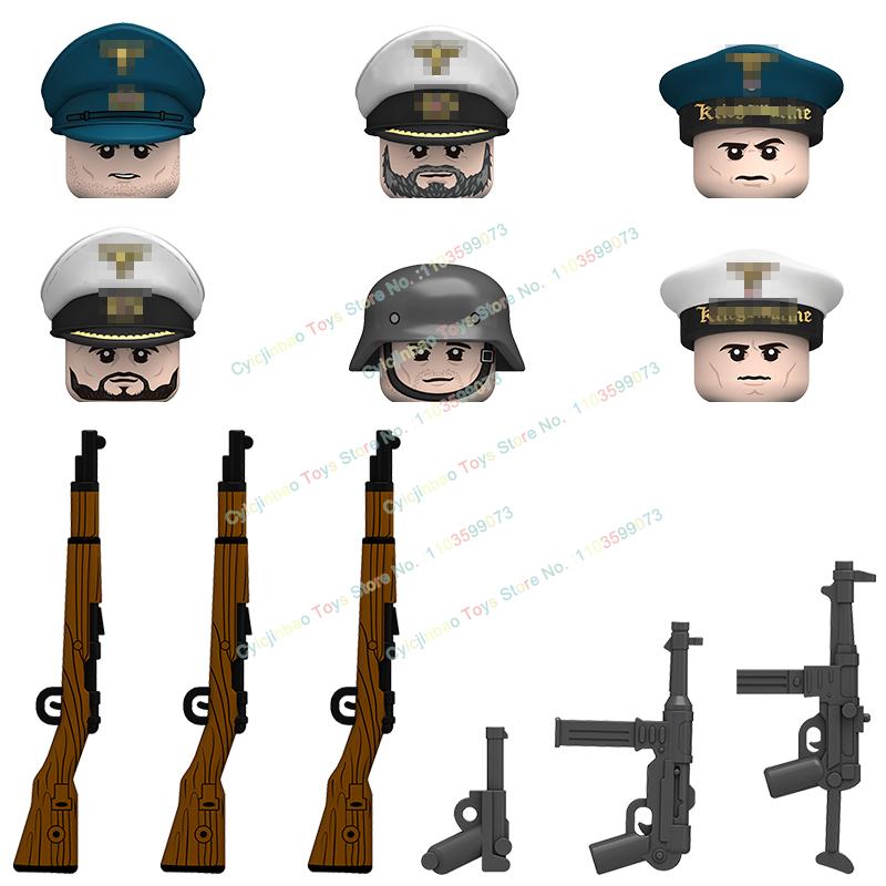 N661-670 NEW Military infantry Soldies Warriors Action Figures Building Blocks Accessories Collection Children's Toys Gifts