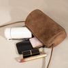 New Niche High-End Simple and Stylish Single-Shoulder Crossbody Matte Pu Pen Holder Retro Cylindrical Women's Small Bag
