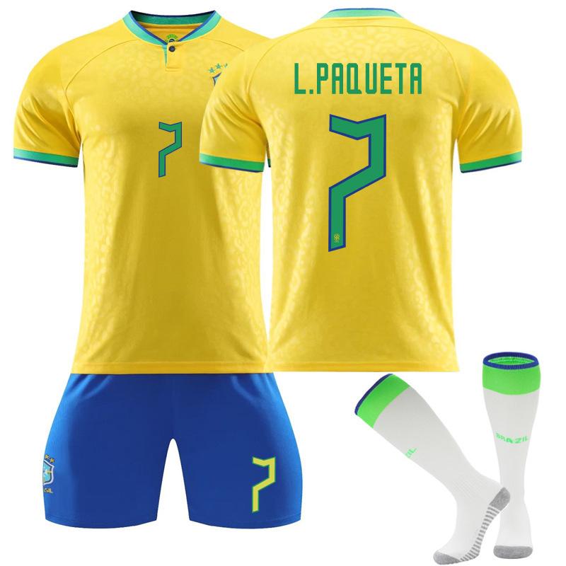 Brazil Jersey No. 10 Neymar 20 Vinicius 9 Charlison 18 Jesus Jersey Football Short Sleeve