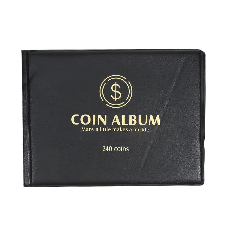 240 Pockets Coin Collection Holder PVC Penny Album Gifts Coin Collecting Album Coin Collection Book for Collectors
