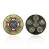 US Veterans Badge Copper Coin, US Army's Five Major Service Gold Coins Commemorative Badge Collectibles, Challenge Coins