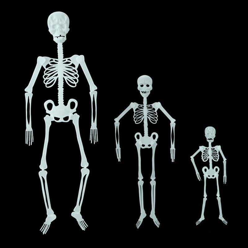 Halloween Scary Prop Luminous Hanging Human Skeleton Outdoor Party Decoration