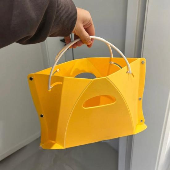 Folding Stool Ergonomic Design Portable Seat Travel Stool for Knee Relief Handle Holes Travel Camping Fishing