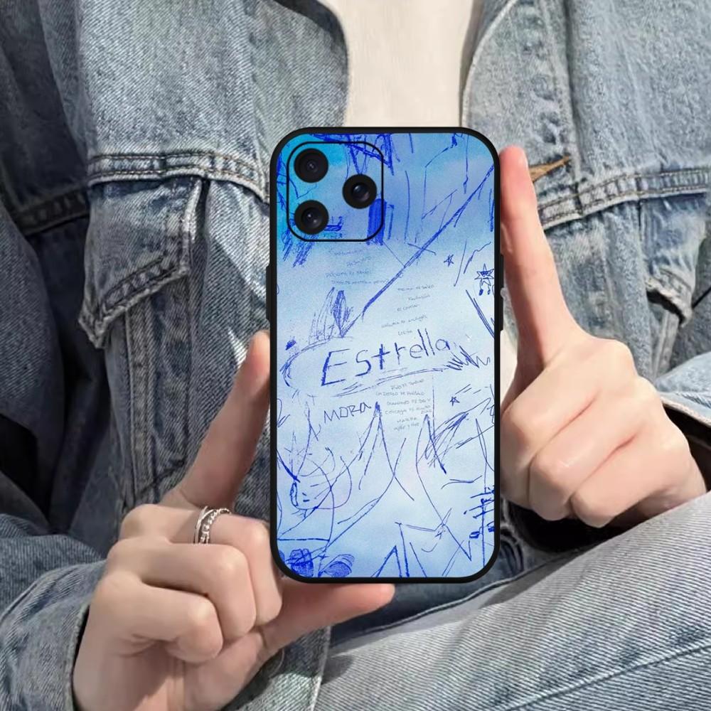 Singer Mora Phone Case For iPhone Mini 11 12 13 14 15 Pro XS Max X Plus SE XR Black Soft Shell
