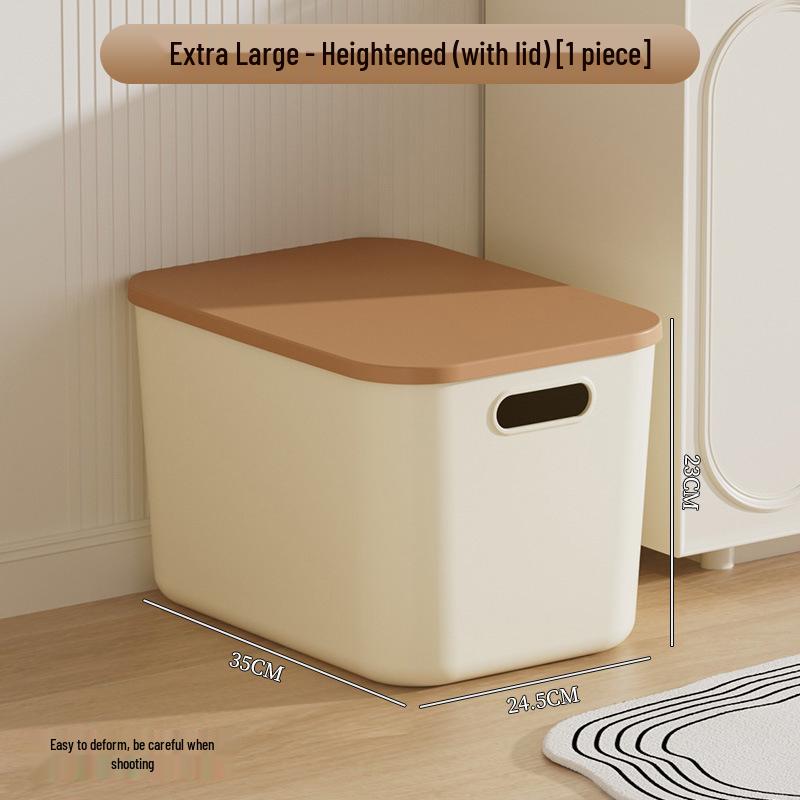 

Штабелируемый пыленепроницаемый ящик для хранения с крышкой для игрушек, закусок, кукол, косметики и одежды