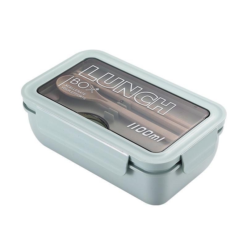 

Японский ланч-бокс большой вместимости с микроволновыми безопасными отделениями - Идеально подходит для студентов и офисных работников зелёный