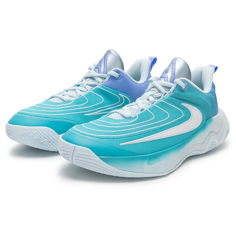 New Nike Giannis Immortality Anti Slip Wear Resistant Low Top Children's Basketball Shoes Green/Blue/White Teenagers FZ6734-300