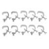 10PCS Stage Light Clamp 77lb Truss Clamp Aluminium Alloy Effortless Install Fits 30 to 52mm OD Pipe