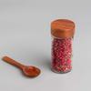 90ml Glass Spice Jars with Acacia Wood Lids, 24-Pack
